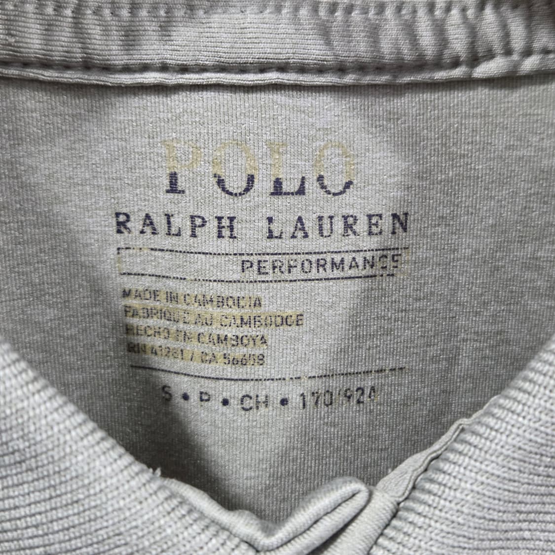 폴로랄프로렌 기능성 카라 그레이 반팔티 S 상품이미지3