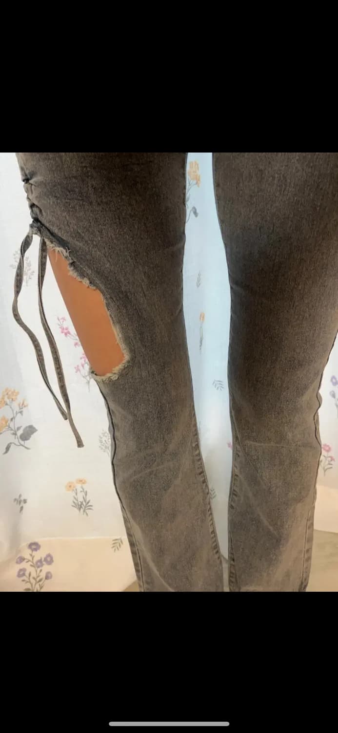 xs 연청 트임 바지 상품이미지1