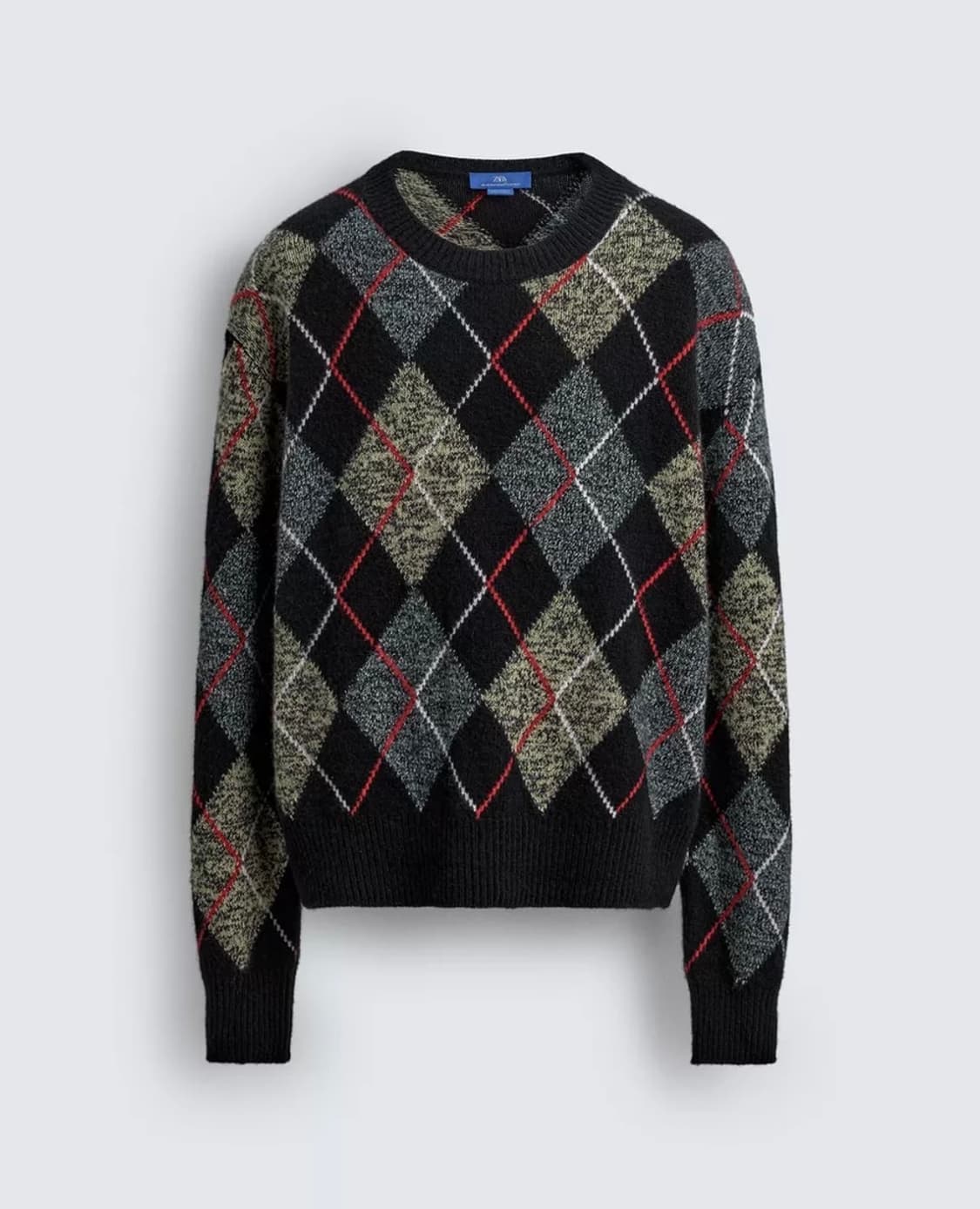 [M] 자라 애런 아론 리바인 캐시미어 아가일 스웨터 니트 상품이미지2