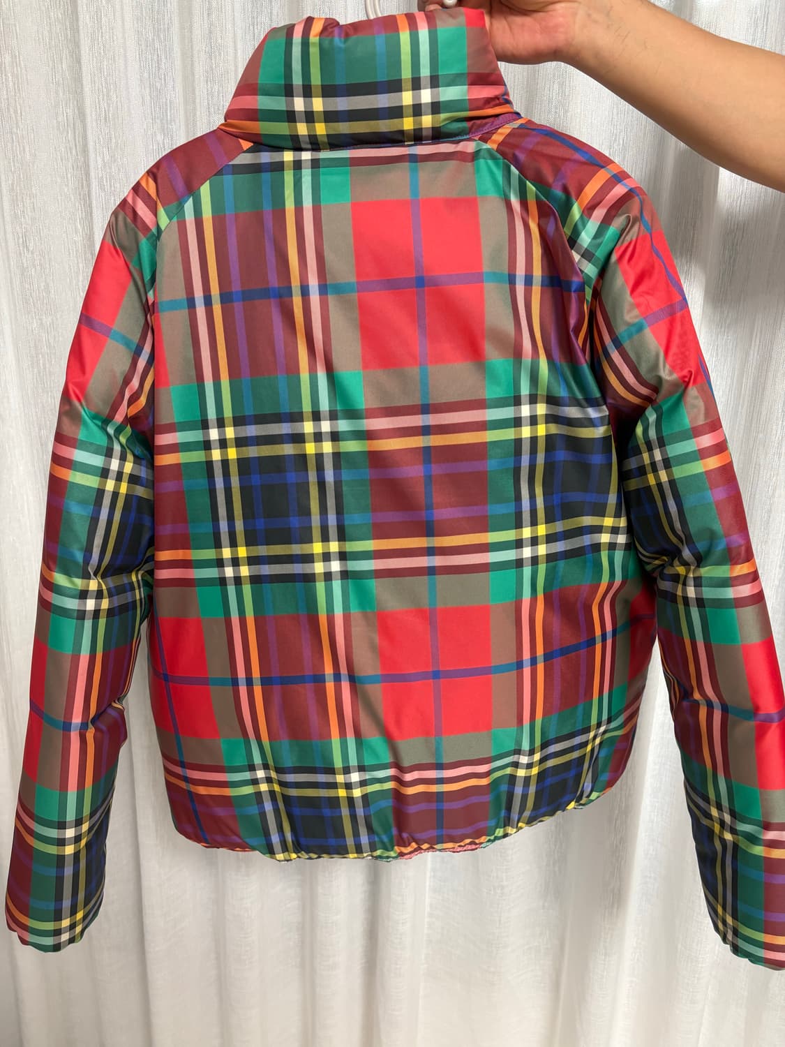 폴로 체크 패딩 상품이미지3