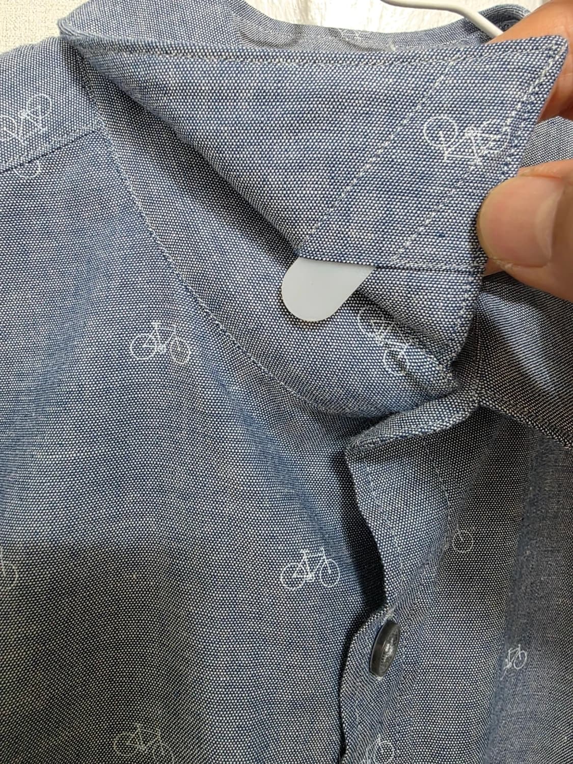 폴스미스 자전거 패턴 샴브레이 셔츠 95 상품이미지3