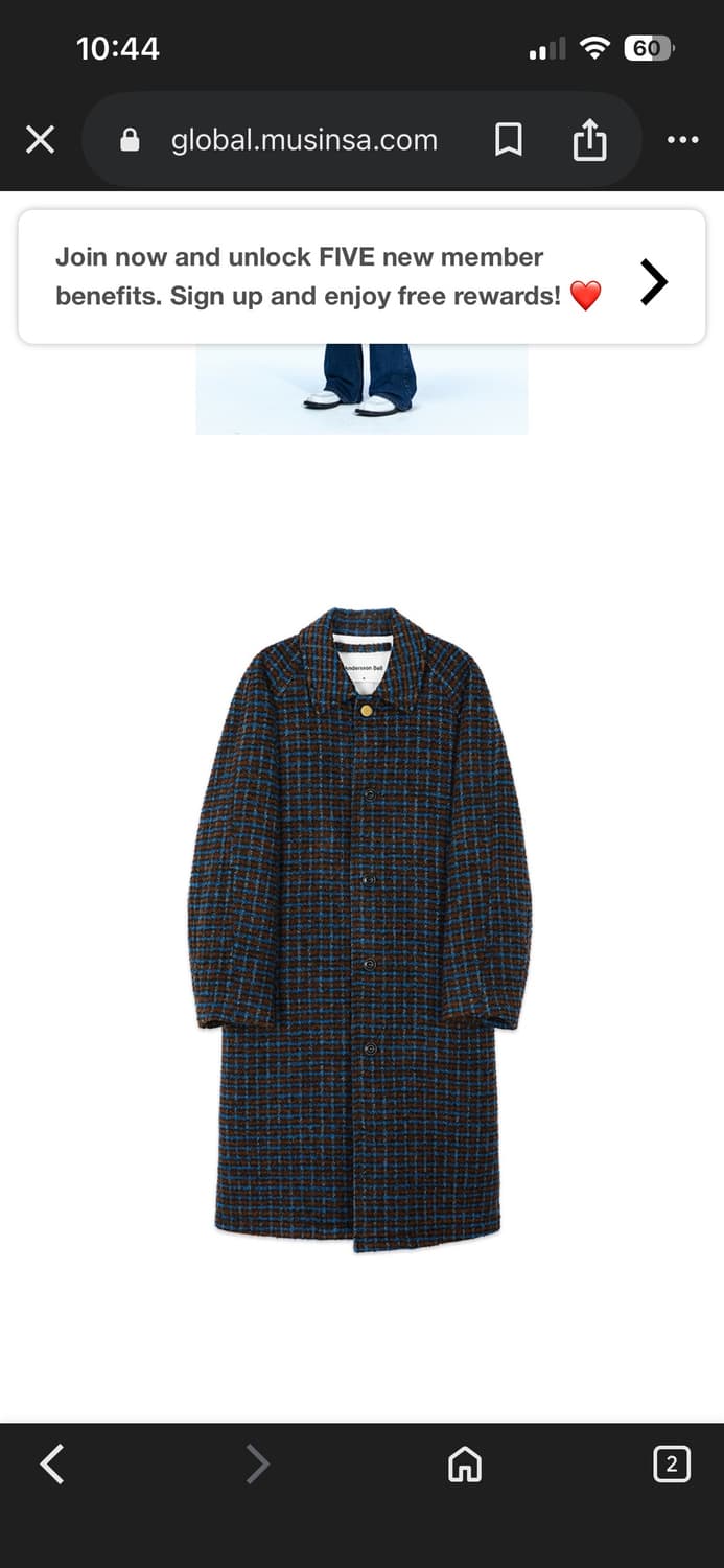 Anderson bell 발마칸 울 코트 상품이미지2