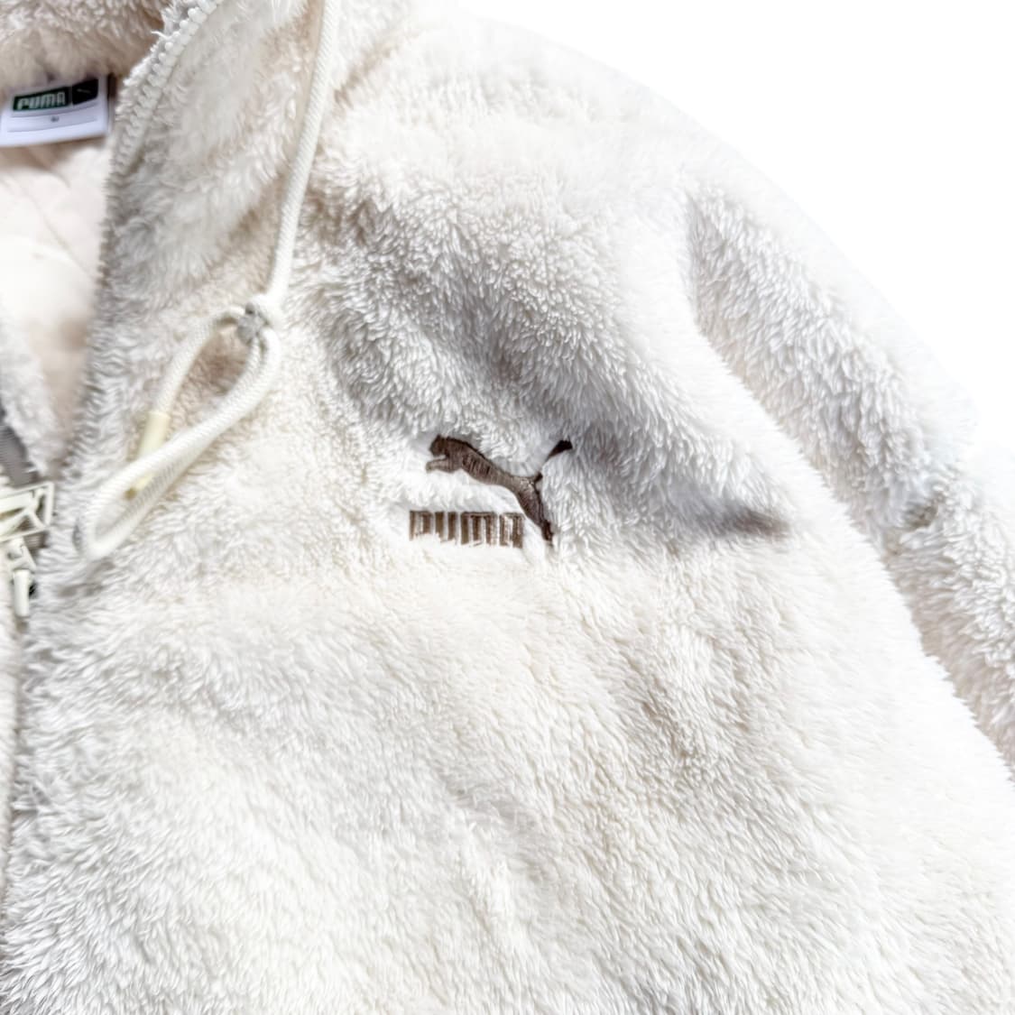 푸마 화이트 후리스 자켓 상품이미지2