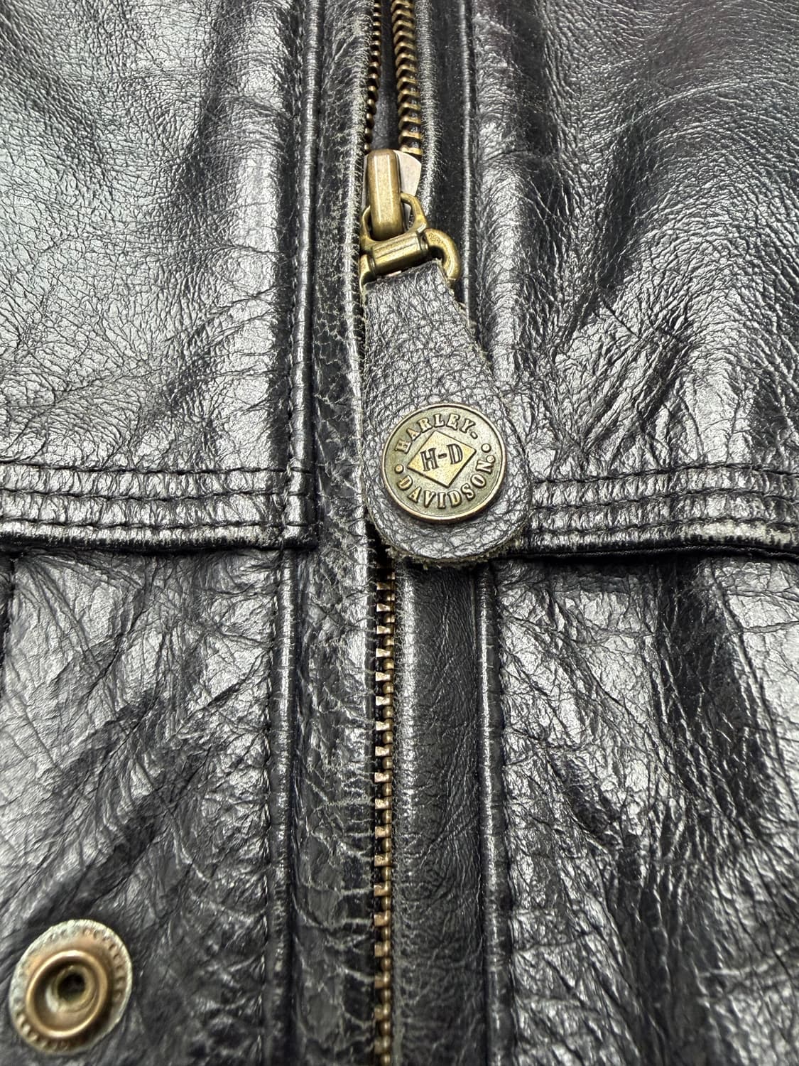 00s Harley-Davidson 벨티드 레더 자켓 상품이미지6