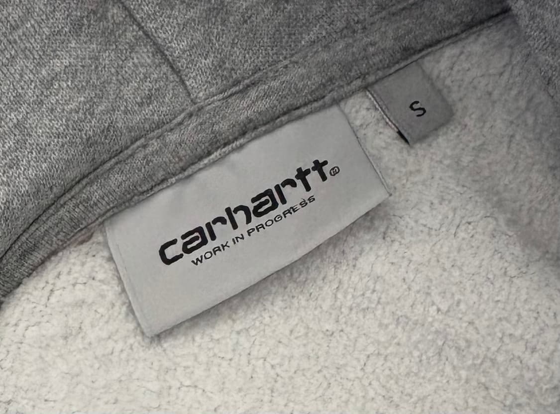 칼하트 WIP 스펠 로고 후드티 상품이미지4