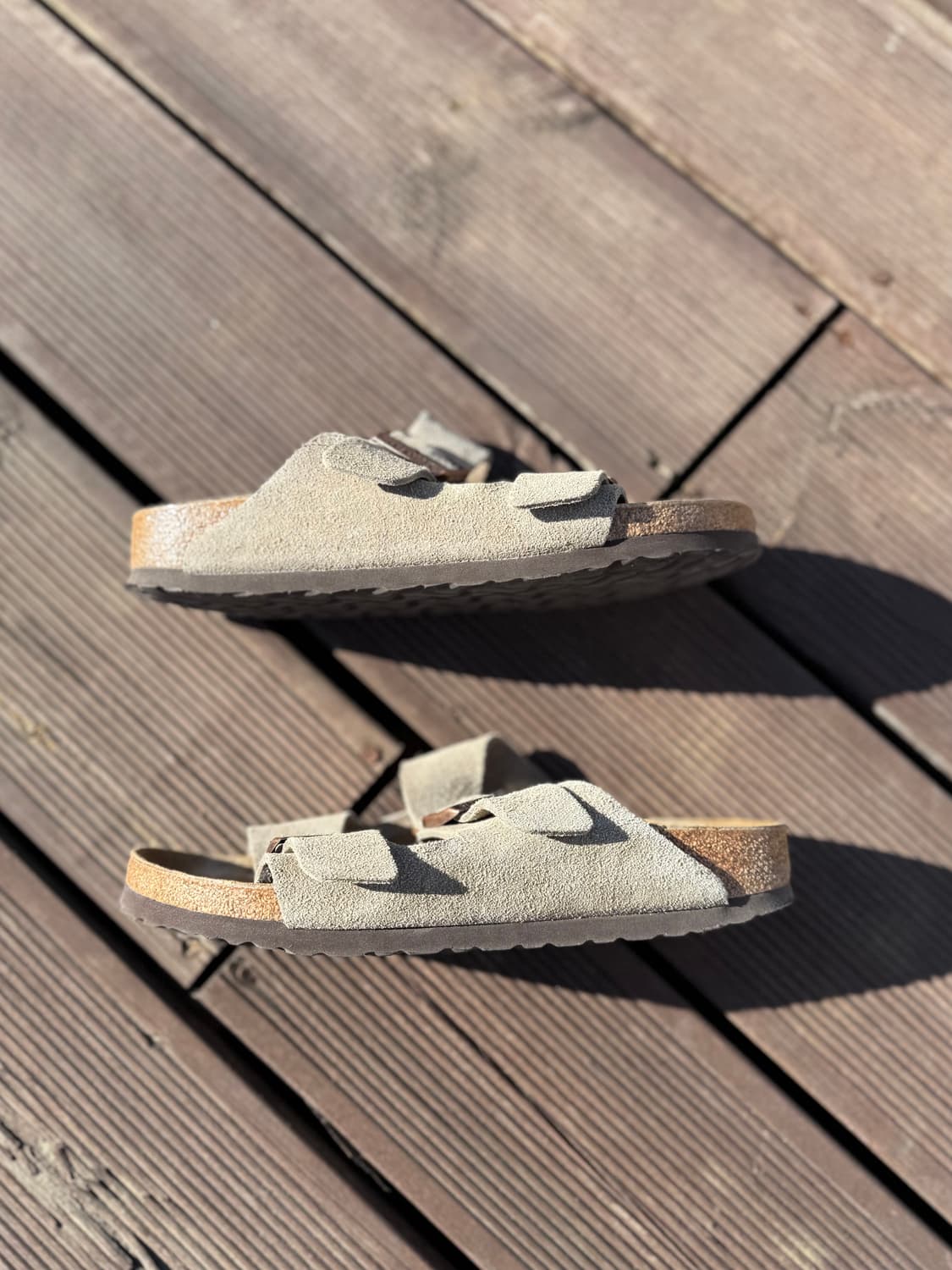 버켄스탁 아리조나 스웨이드 타우페 39 250 내로우 상품이미지5