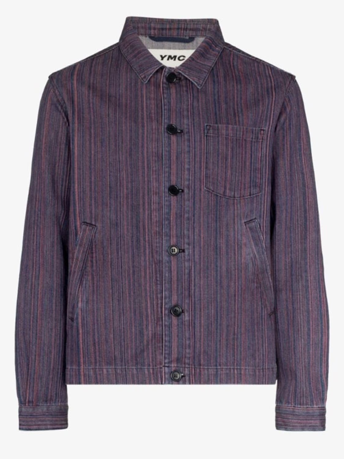YMC 스트라이프 셔츠 재킷 L사이즈 상품이미지1