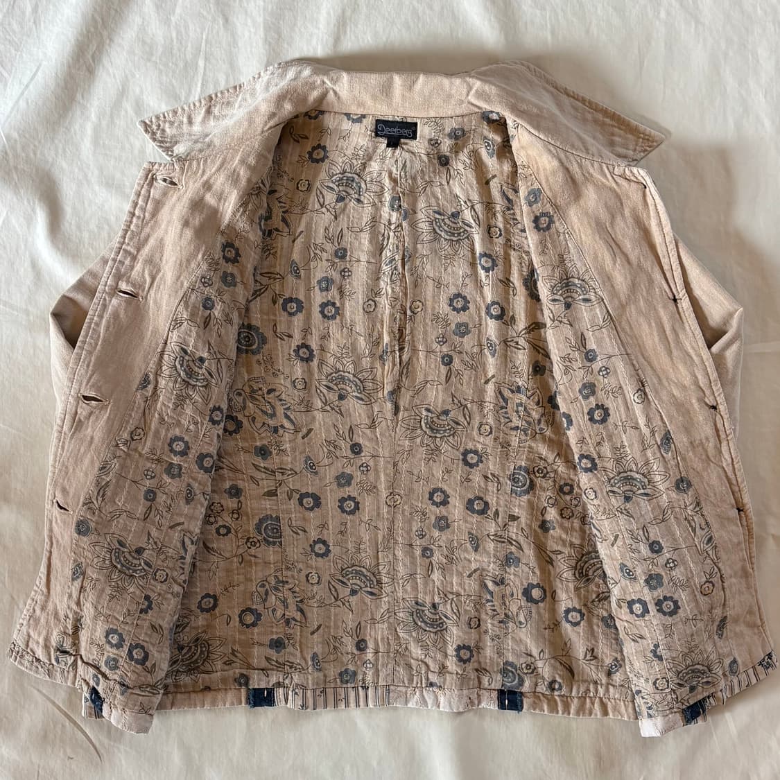 [55-66] 90s 독일 Deerberg 코튼 린넨 패치워크자켓 상품이미지6