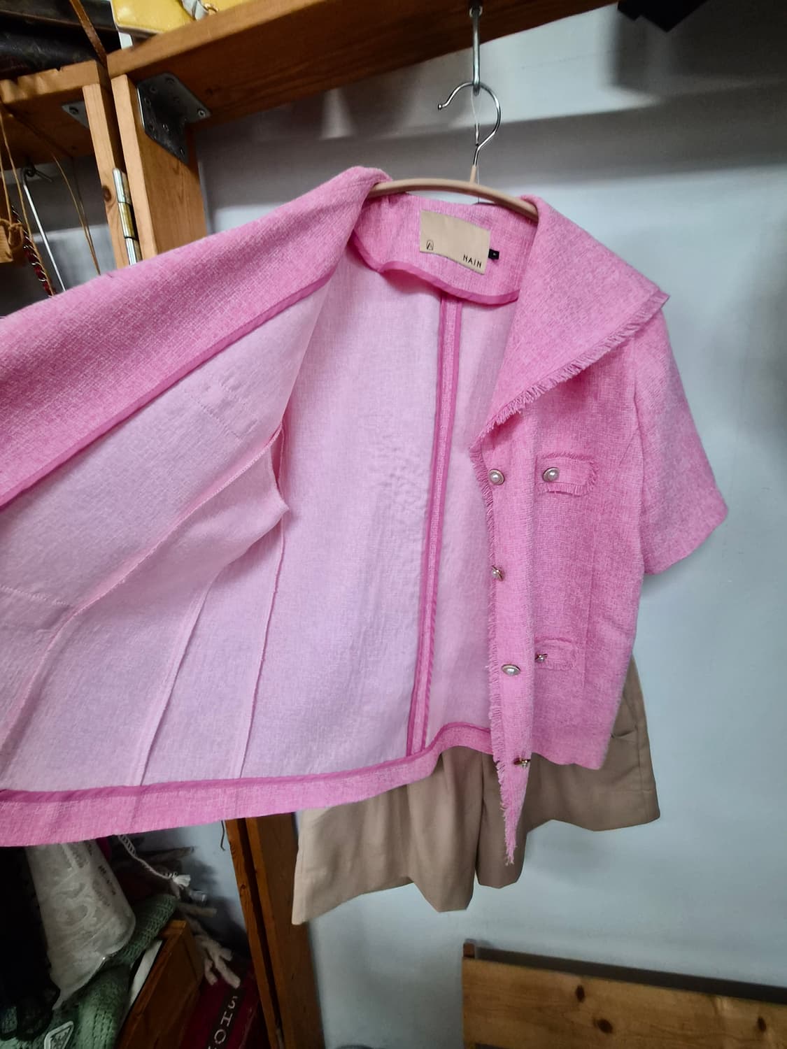 나인 쎄일러 여름 트위드 반팔자켓 상품이미지7