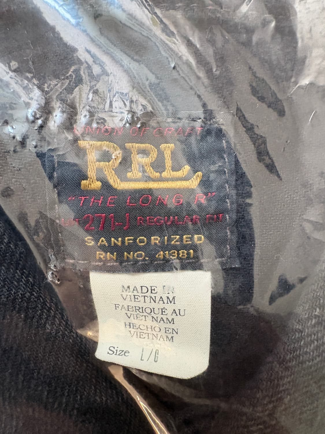 [L] 더블알엘 rrl lot271 블랙 데님자켓 상품이미지2