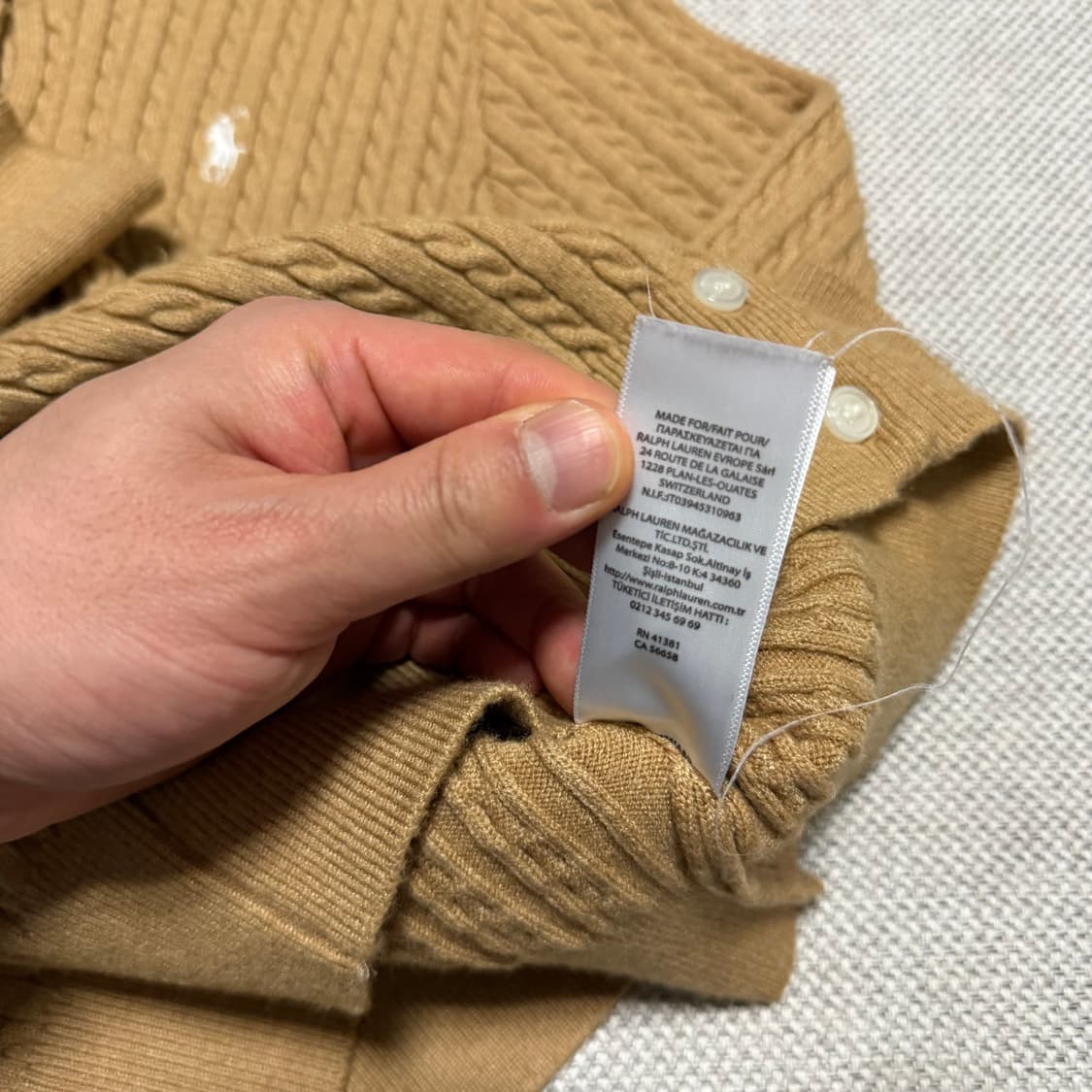 폴로 랄프로렌 케이블 니트 가디건 상품이미지4