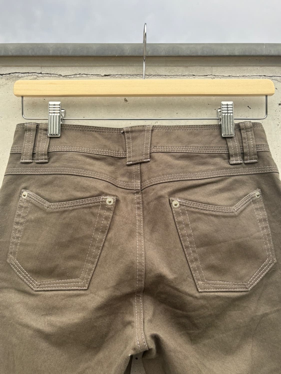 Olive Brown Flare Fit Pants 상품이미지5
