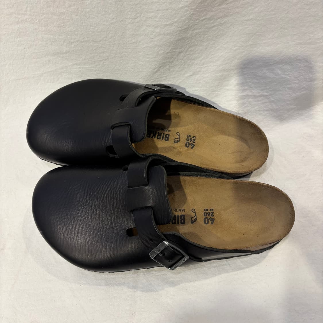 버켄스탁 보스턴 레더 슬리퍼 상품이미지2