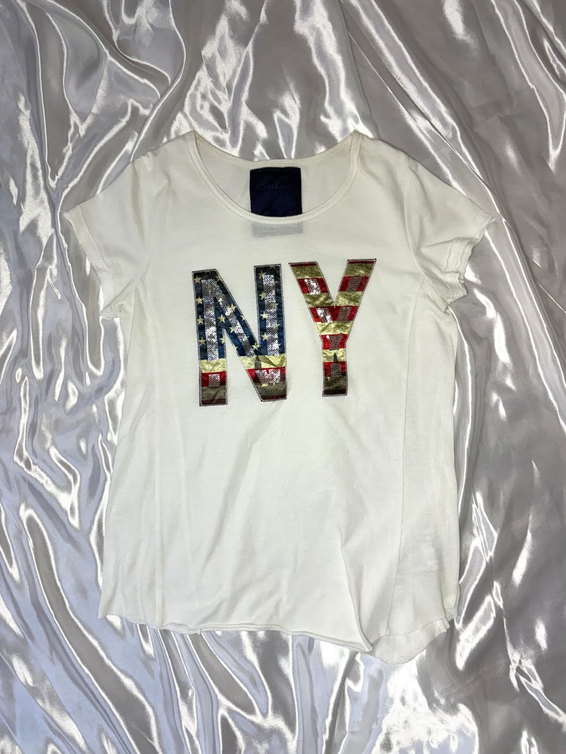 00‘s NY 스팽글 티셔츠 🇺🇸 상품이미지2