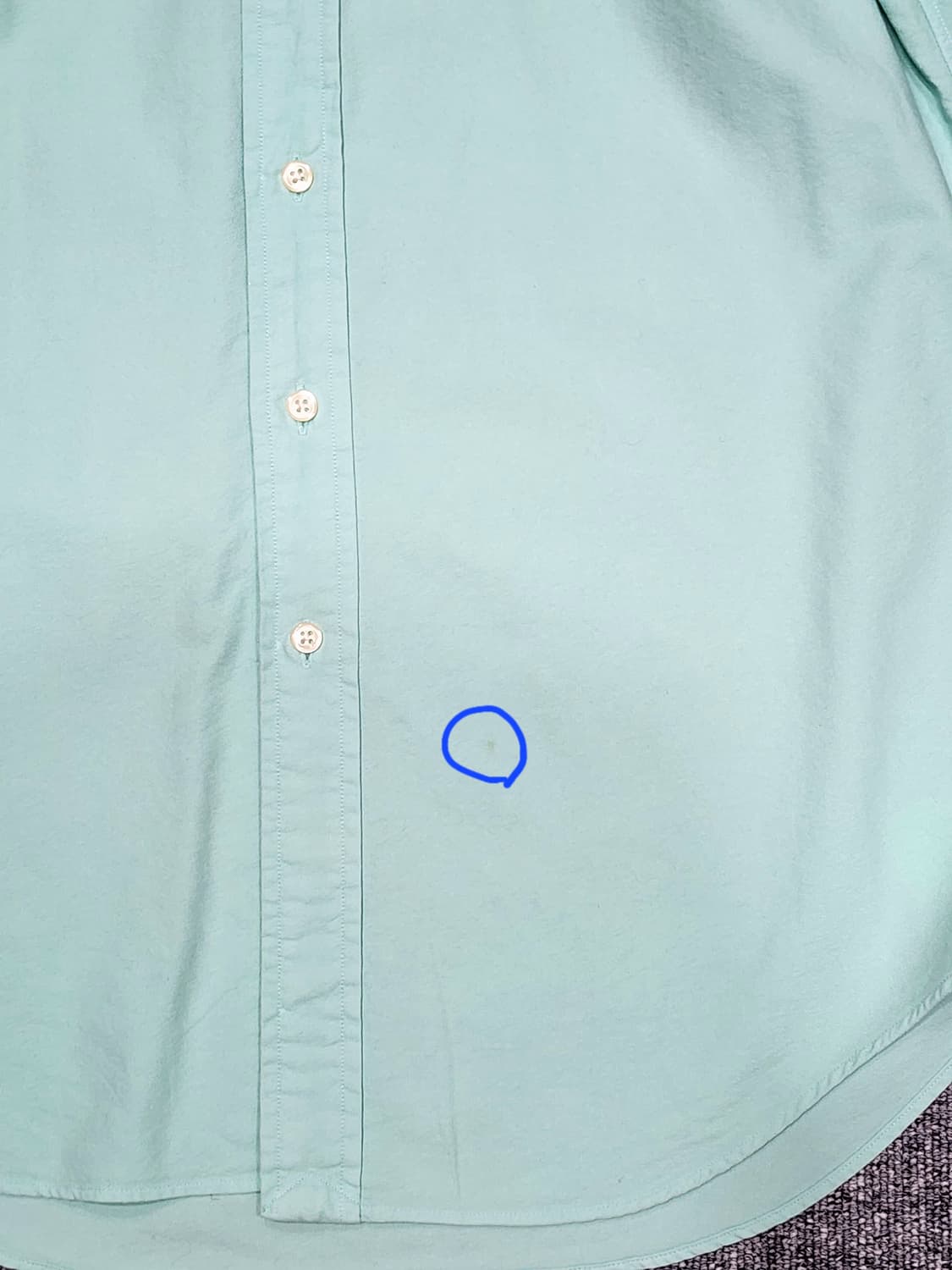 폴로 랄프로렌 코튼 셔츠 S 스카이블루포니 상품이미지5