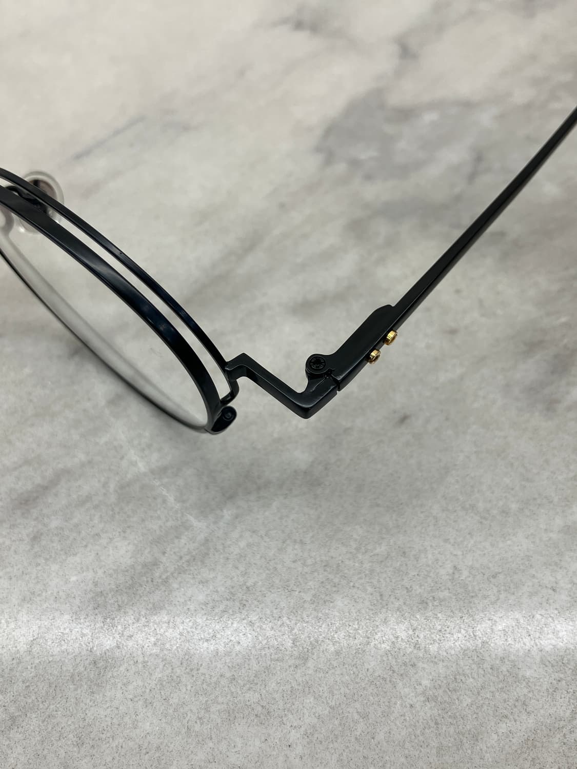 갤랑 GALLAN 블랙 더블 림 라운드 메탈테 안경 상품이미지2