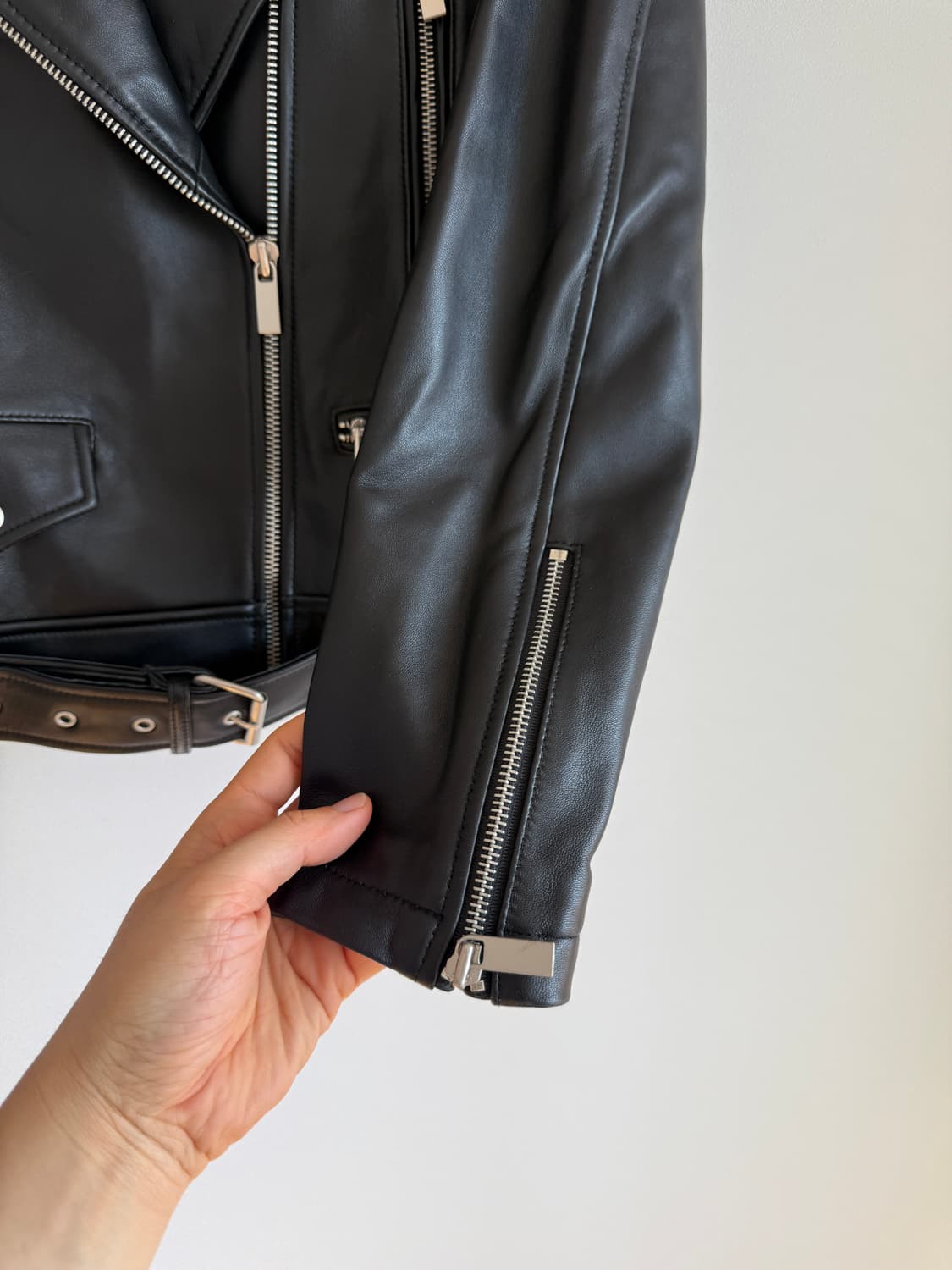 다바걸(D&B By DABAGIRL) 램스킨 레더 자켓 상품이미지5