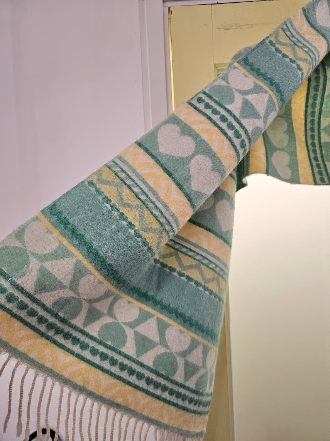 Courreges 파스텔 하트 머플러 상품이미지4