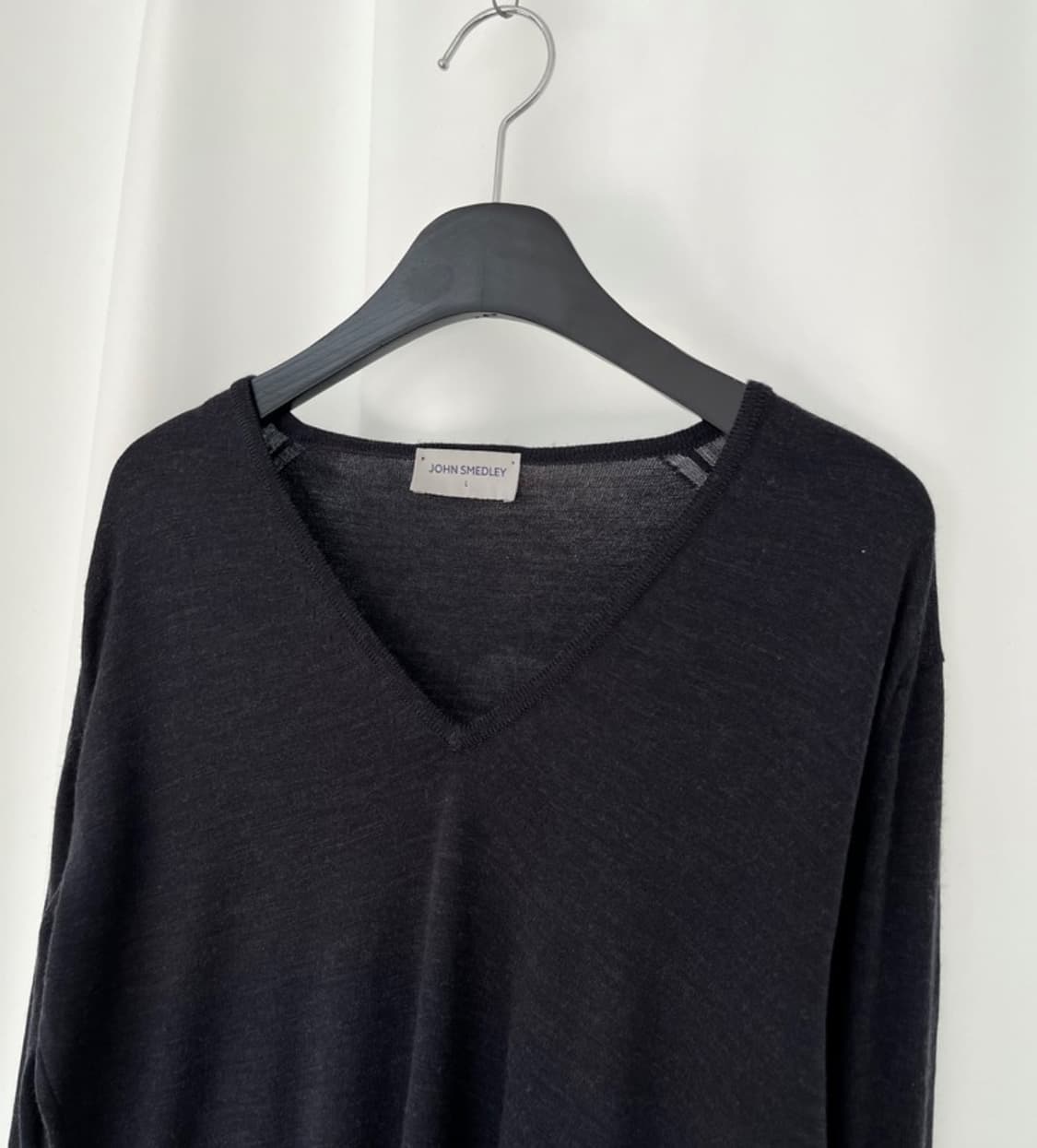 John smedley 퓨어울 니트 네이비 상품이미지3