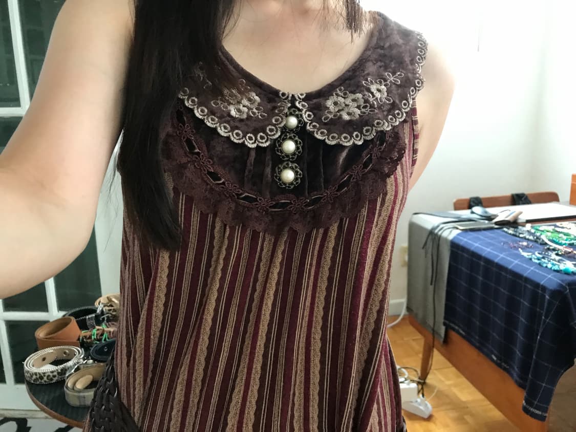 vintage pattern sleeveless 상품이미지5