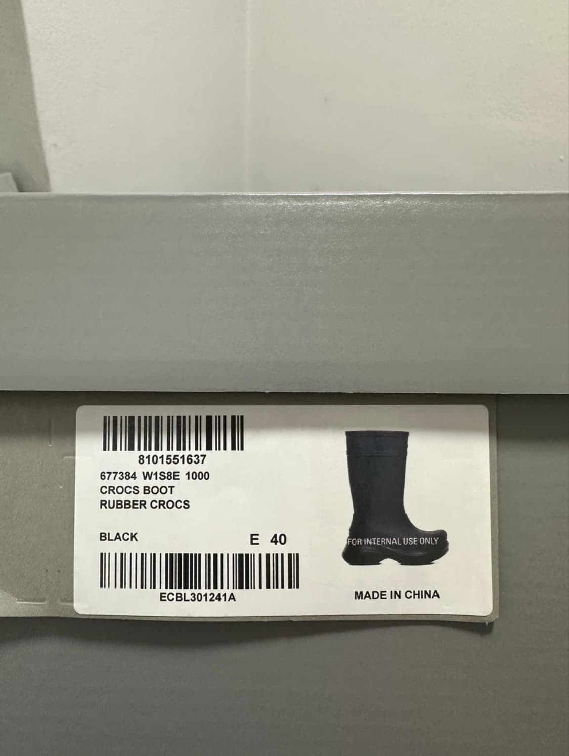 발렌시아가 크록스 러버부츠 40 상품이미지2