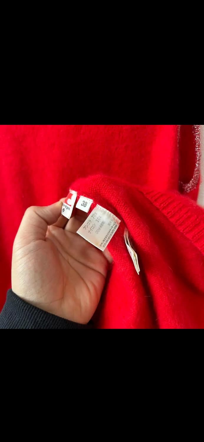 꾸레쥬 니트 슬리브리스 원피스 상품이미지5