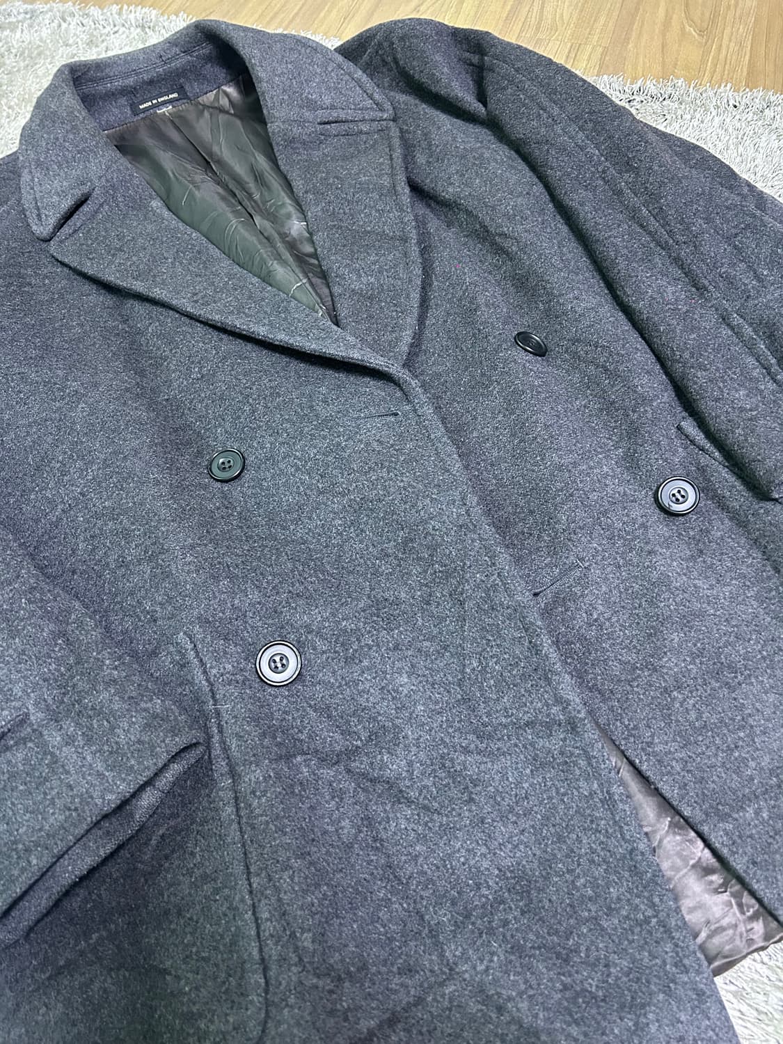 영국제 TIBBETT 더블 캐시미어 코트 사이즈 105~110 상품이미지2