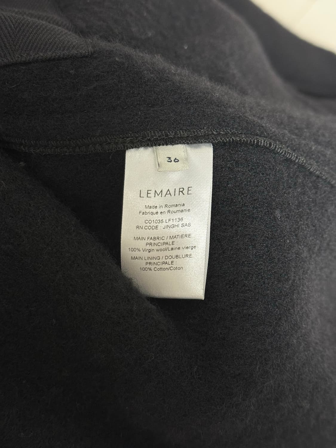 [36] 르메르 23 FW 더플코트 블랙 상품이미지9