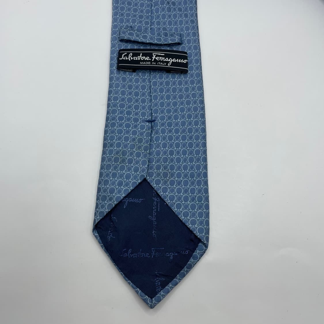 559) (Ferragamo) 살바토레페레가모 패턴 넥타이 (오염존재) 상품이미지2