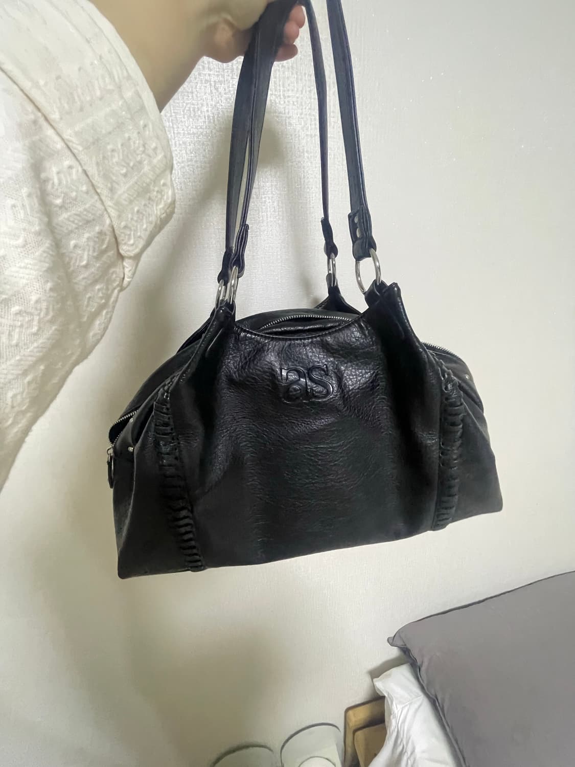 애즈온 보니타 빅백 ason BONITA BIG BAG / BLACK 상품이미지2