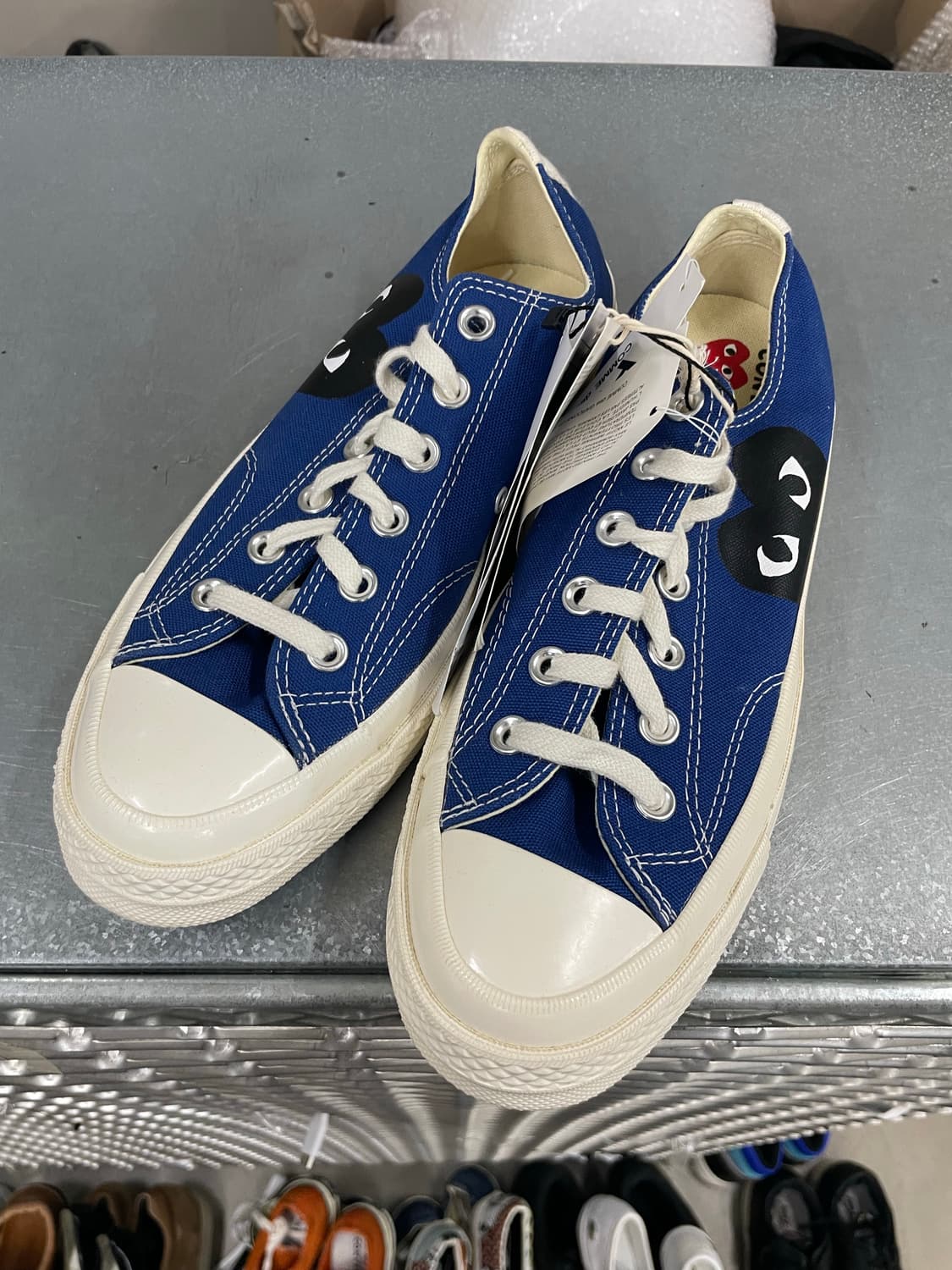 컨버스 x 꼼데 블루 로우 255mm(박스x)(gr-4622) 상품이미지2