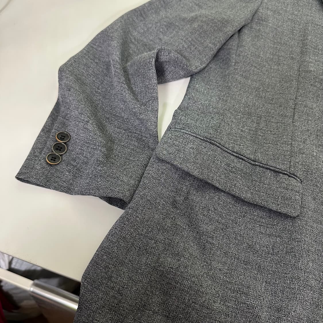 95-100 헤지스 진그레이 써머폴리 간절기 블레이져 상품이미지2