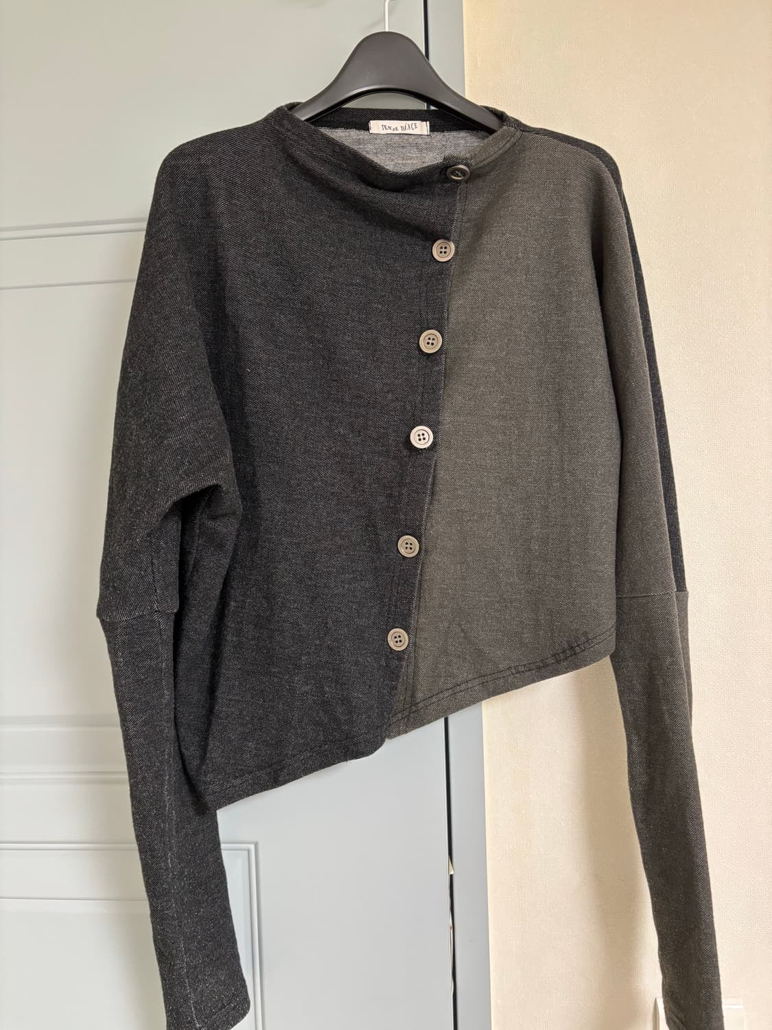 텐스댄스 비대칭 코튼 가디건 상품이미지1