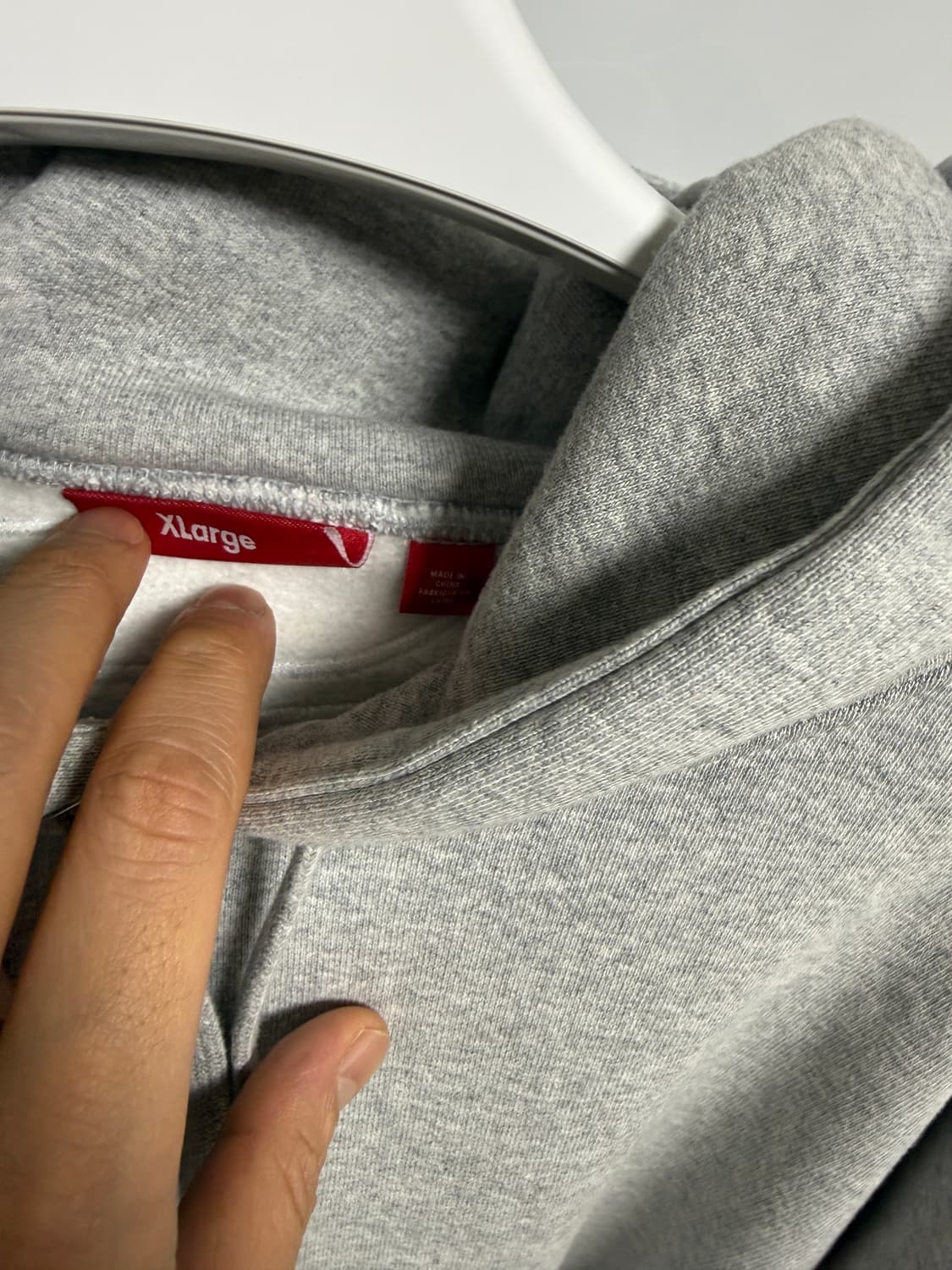 슈프림 사틴 후드  헤비그레이 24FW XL사이즈 슈프림 후드 상품이미지6