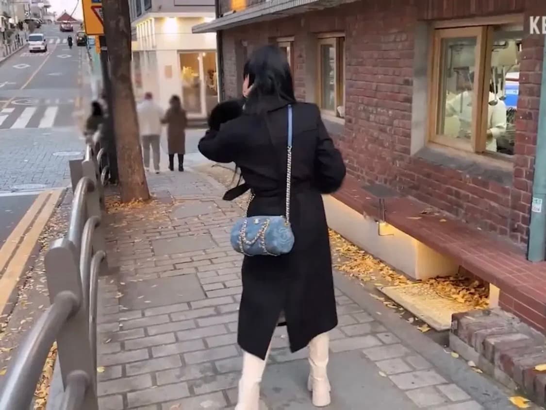 자라 프리미엄 소매 퍼 롱코트 (새은 착용) 상품이미지5