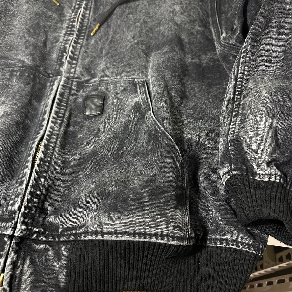 OS MIS 블랙스톤워시드 오버핏 투웨이 후디 엑티브자켓 상품이미지2