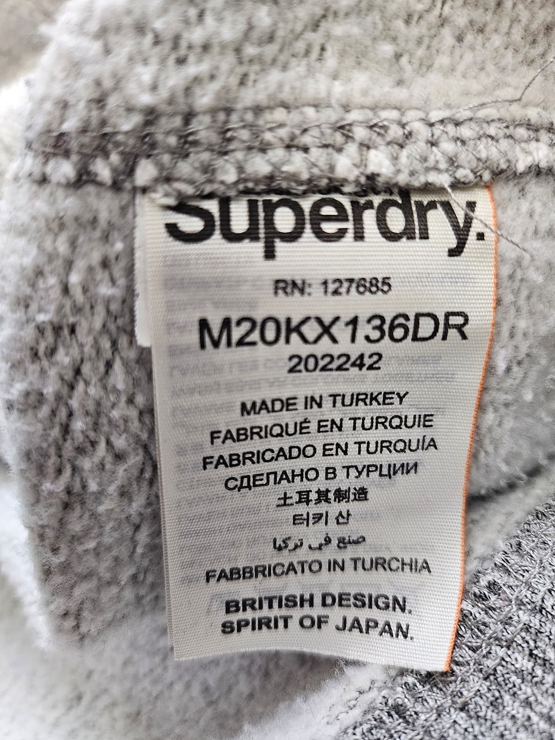 수퍼드라이 오렌지라벨 풀집업 기모 후드L 상품이미지7