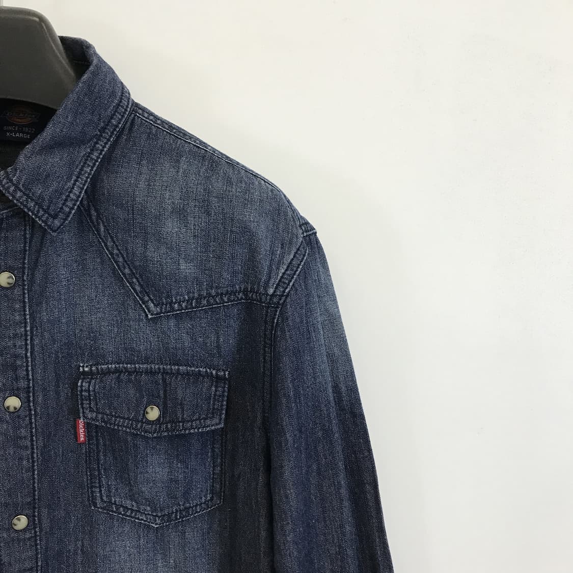 디키즈 DICKES 진청 웨스턴데님셔츠 [XL] 상품이미지2