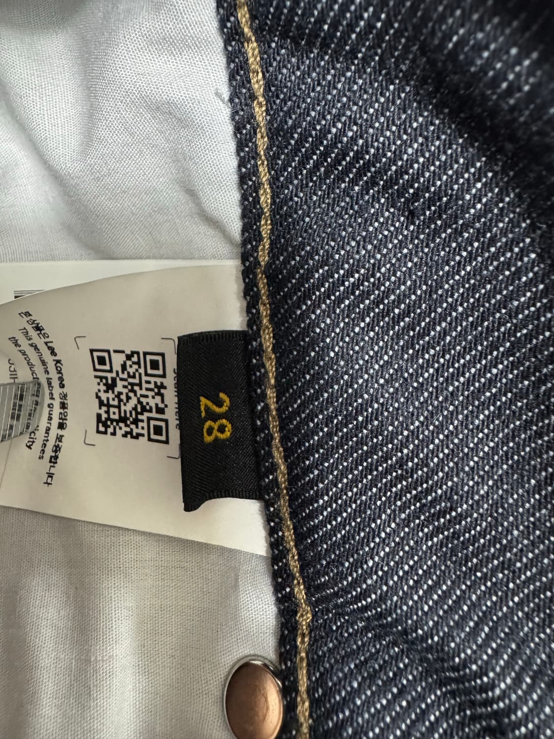 Lee 맨 릴랙스드핏 논페이드 데님 팬츠 인디고 로우 상품이미지3