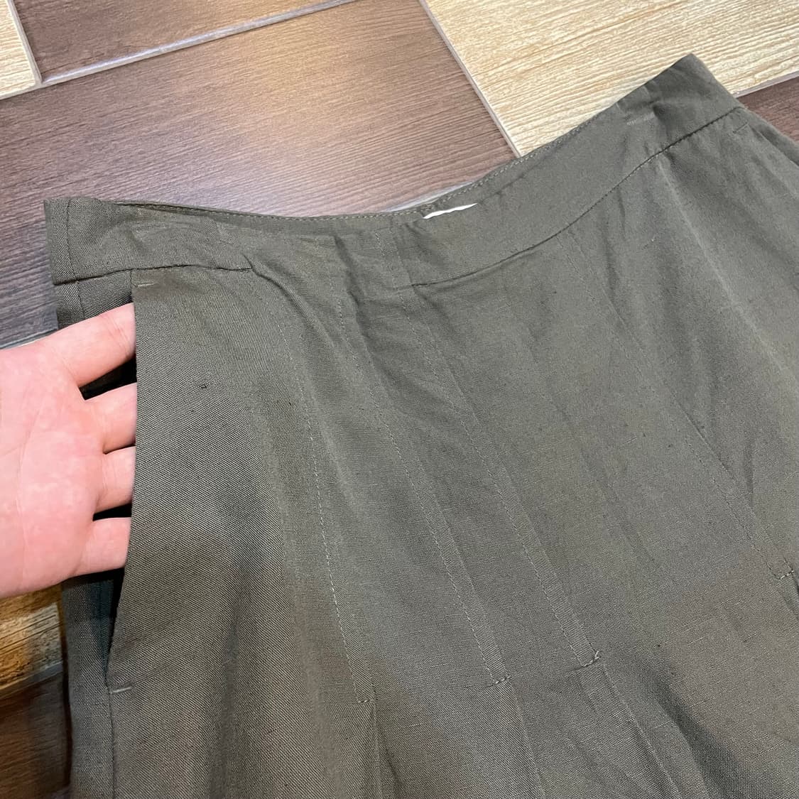 Zara 자라 리넨 스커트 와이드 팬츠 상품이미지4