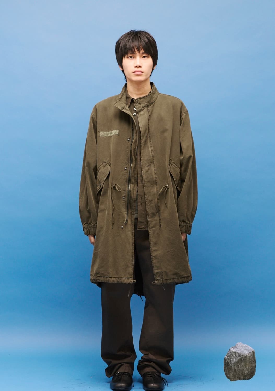 26ss 해칭룸 야상 모즈 파카 머드 카키 S 새상품 상품이미지2