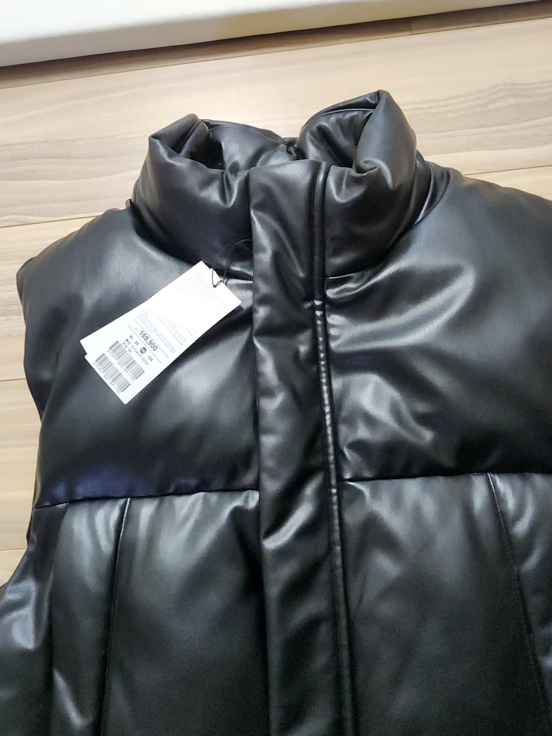 프로젝트엠레더패딩조끼가죽베스트점퍼100블랙 상품이미지3