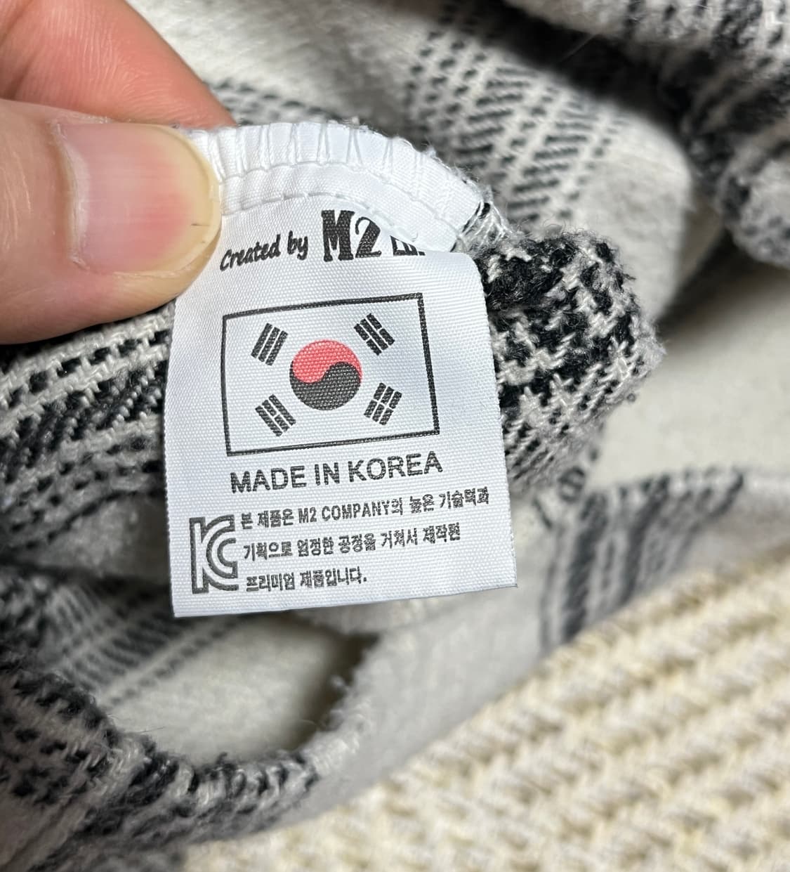 ETHOS 에토스 오버핏 크롭 체크 셔츠 남방 2XL 상품이미지7