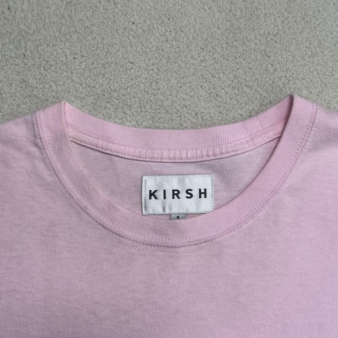 상품설명 KIRSH 그라데이션 로고 반팔 티 핑크 1  상품이미지3