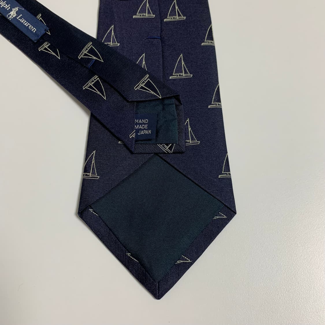 폴로 랄프로렌(POLO) 클래식 정장넥타이 네이비 최상급 9.2cm 상품이미지6