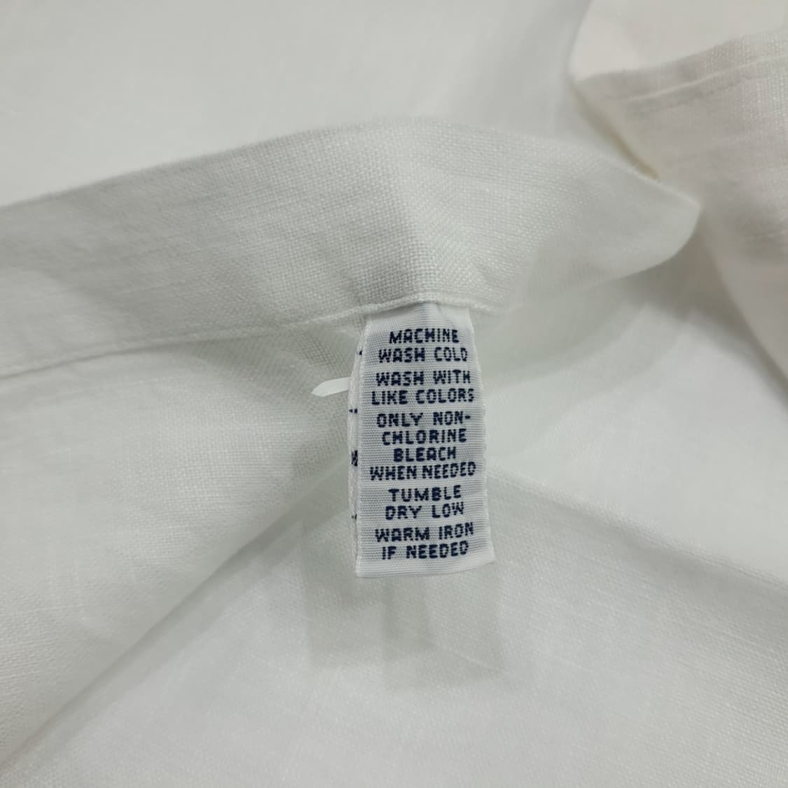 Cq687 S 폴로 랄프로렌 화이트 린넨 반팔 셔츠 남방 상품이미지6