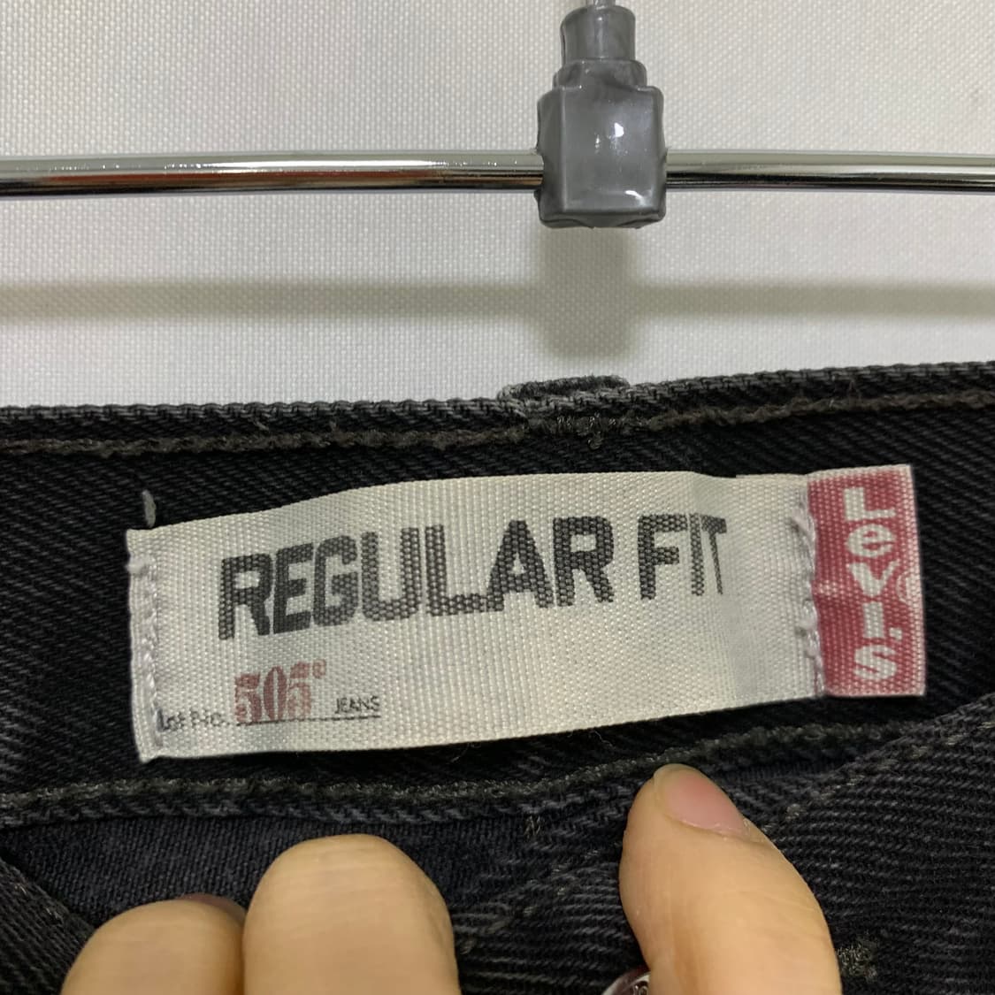 리바이스 블랙 데님 Regular Fit 505 빈티지 흑청 30인치 상품이미지3