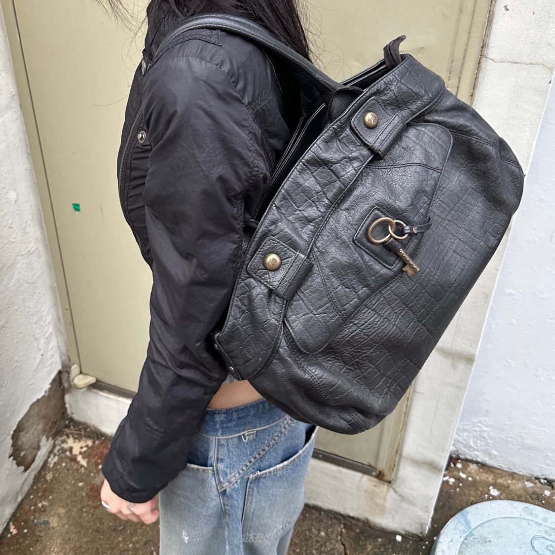 00s 빈티지 TOMBOY 가죽 키백 상품이미지1