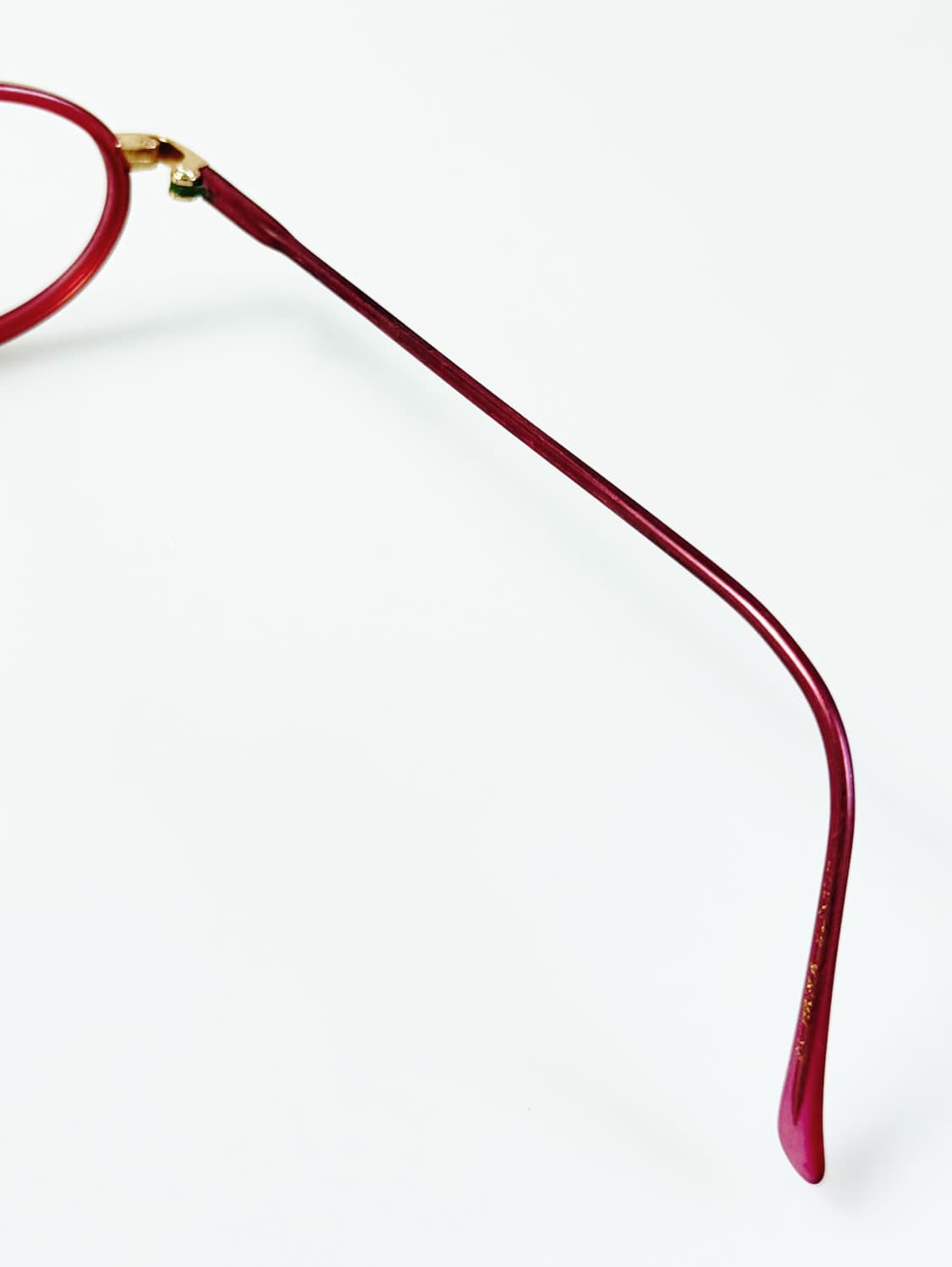 90s 라이트 핑크 오벌 메탈 프레임 빈티지 안경 상품이미지6