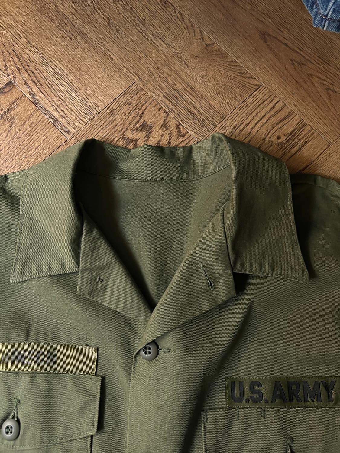 [XL]80's 오리지널 U.S ARMY OG-507 셔츠 상품이미지2